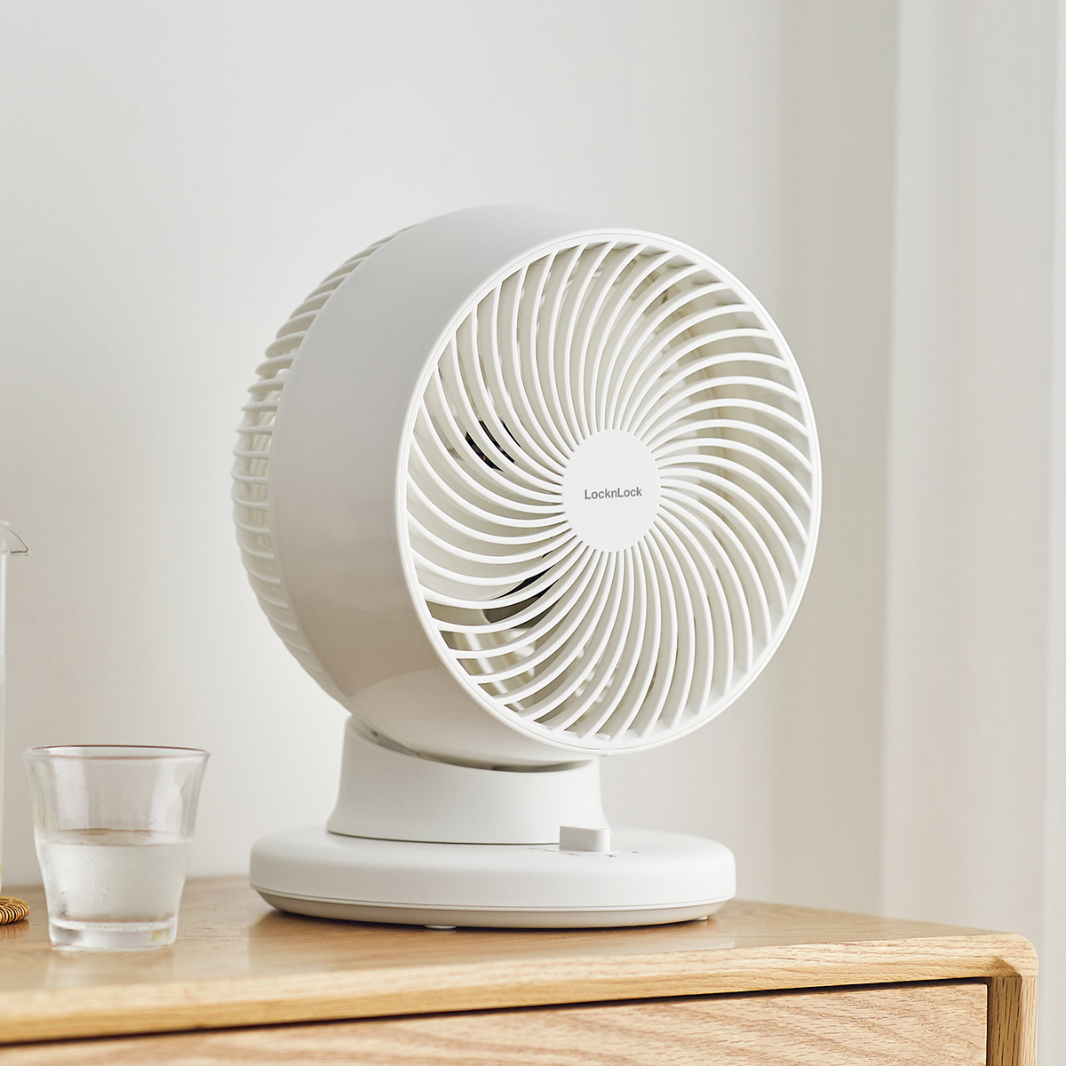 Quạt Tuần Hoàn Không Khí LocknLock Desktop Circulation Fan - 220V, 50Hz, 28W - Màu Ngà - ENF156IVY, , large image number 3